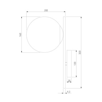 Бра Eurosvet Marbella 60147/1 Brass-3