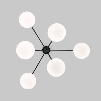Светильник потолочный Eurosvet Marbella Smart 60147/6 Black-3