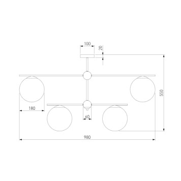 Светильник потолочный Eurosvet Marbella Smart 60147/6 Black-4