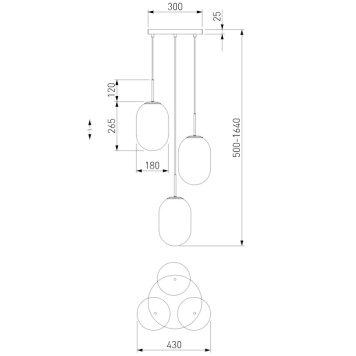 Люстра Eurosvet Loona 60161/3-4
