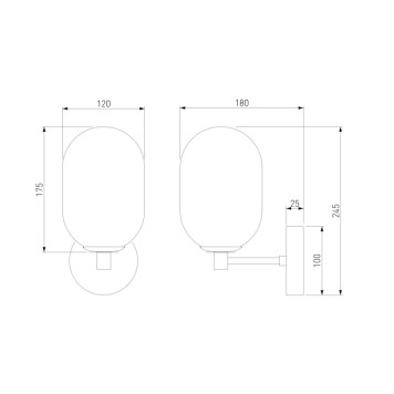 Бра Eurosvet Loona 60161-5