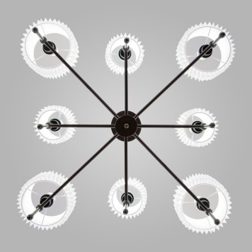 Светильник потолочный Eurosvet Notturno Smart 60162/8 Black-3