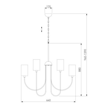 Люстра Eurosvet Abbey Smart 60164/6 Black-4