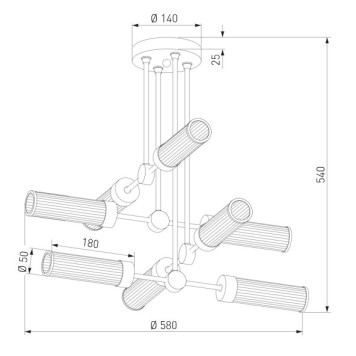 Светильник потолочный Eurosvet Oriens Smart 60166/8-2