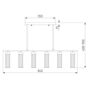 Люстра Eurosvet Oriens 60166-2