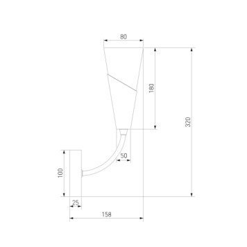 Бра Eurosvet Rhyton 60167/1 Nickel-5