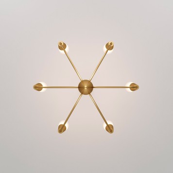 Люстра Eurosvet Rhyton Smart 60167/6 Brass-5