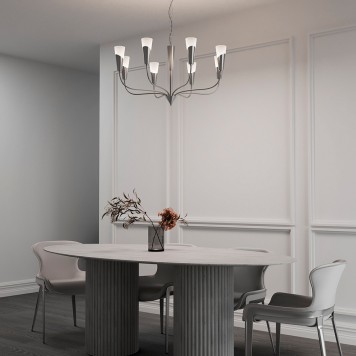 Люстра Eurosvet Rhyton Smart 60167/8 Nickel-1