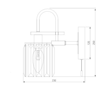 Бра Eurosvet Tenia 70090/1 Black-3