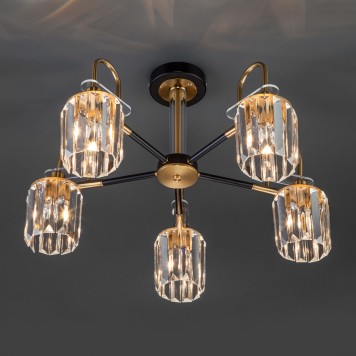 Светильник потолочный Eurosvet Tenia Smart 70090/5 Black-3