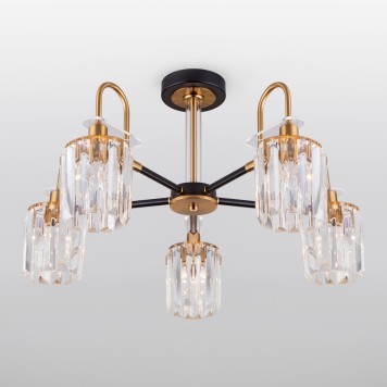 Светильник потолочный Eurosvet Tenia Smart 70090/5 Black