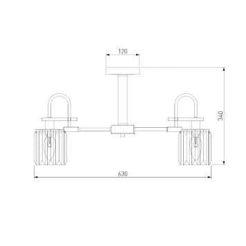 Светильник потолочный Eurosvet Tenia Smart 70090/5 Graphite-1