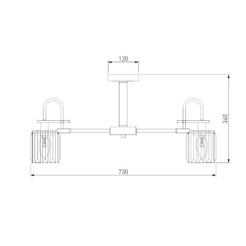 Светильник потолочный Eurosvet Tenia Smart 70090/8 Black-1