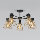 Светильник потолочный Eurosvet Trappola a061402 70107/5 Black Brass