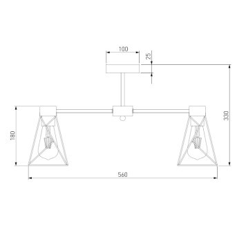 Светильник потолочный Eurosvet Trappola a044747 70107/5 Black-1