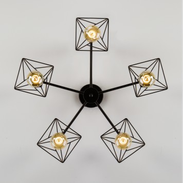 Светильник потолочный Eurosvet Trappola a044747 70107/5 Black-3