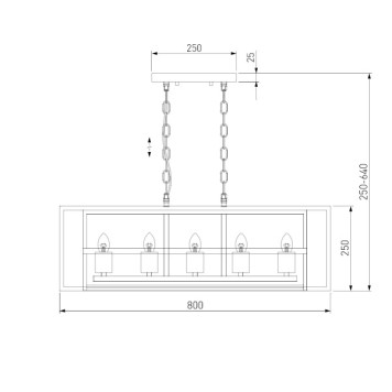 Люстра Eurosvet Crate 70122/5-1