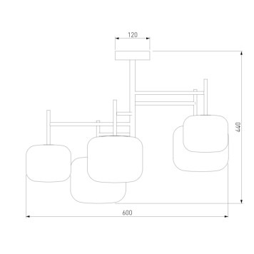Светильник потолочный Eurosvet Jar 70128/5 Chrome-1