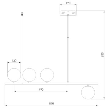Люстра Eurosvet Fredo 70136/4 Gold-2