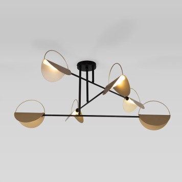 Светильник потолочный Eurosvet Grazia Smart 70148/6 Black Gold-1