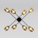 Светильник потолочный Eurosvet Grazia 70148/8 Black Gold