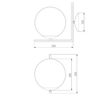 Бра Eurosvet Frost 70153/1 Brass-4