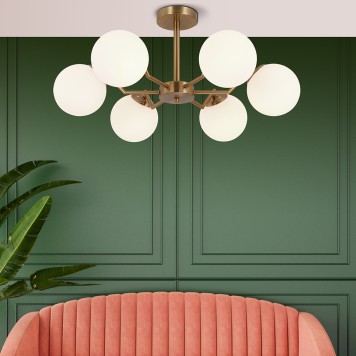 Светильник потолочный Eurosvet Frost 70154/6 Brass-5