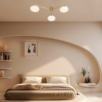 Светильник потолочный Eurosvet Opaline 70220/3 Brass-1