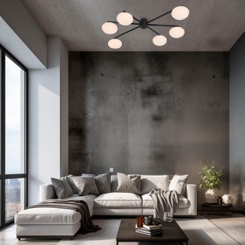 Светильник потолочный Eurosvet Opaline 70220/6 Black-1