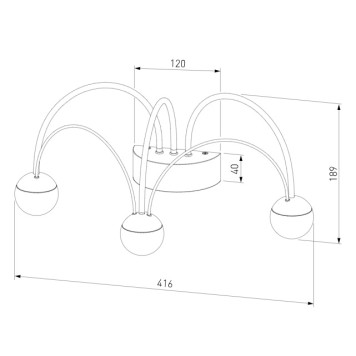 Бра Eurosvet Ragno 90031/3 Gold-4