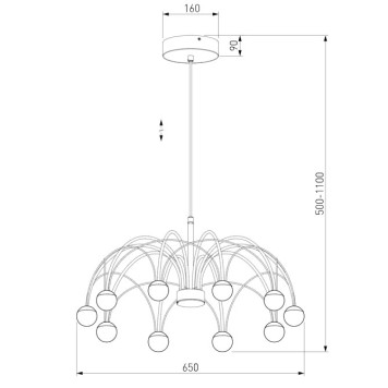 Люстра Eurosvet Ragno 90034/10-5