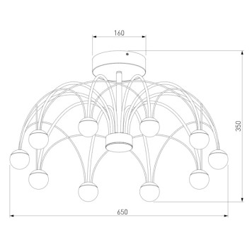 Светильник потолочный Eurosvet Ragno 90035/10 LED-5