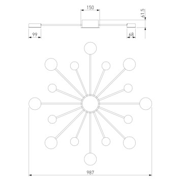 Светильник потолочный Eurosvet Nitrino 90242/16-1