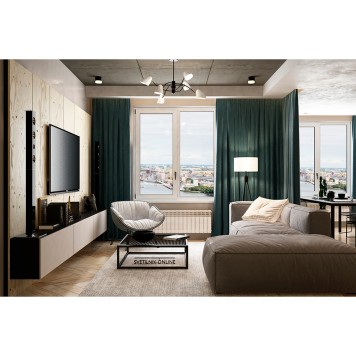 Светильник потолочный Evoluce Satta SLE103602-06-2