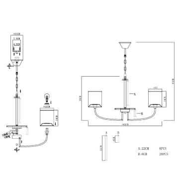 Люстра Evoluce Ellisse SLE1119-303-03-5