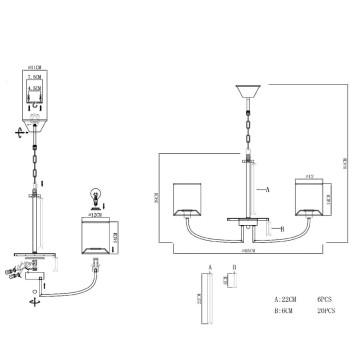 Люстра Evoluce Ellisse SLE1119-303-05-5