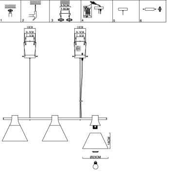 Люстра Evoluce Modica SLE125113-03-6