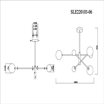 Люстра Evoluce Arcola SLE220103-06-9