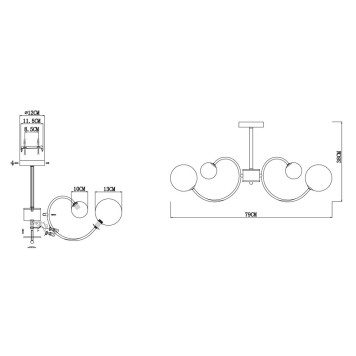 Светильник потолочный Evoluce Formae SLE220922-08-5