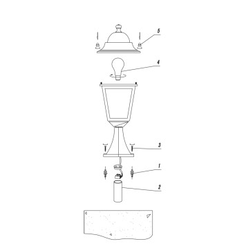Уличный фонарь Favourite Leon 1814-1T-4