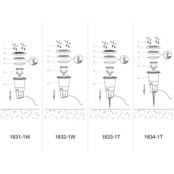 Уличный фонарь Favourite Relief 1832-1W-1