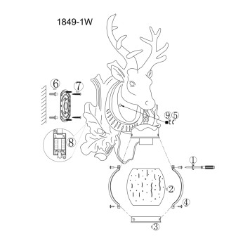 Уличный настенный светильник Favourite Hunt 1849-1W-4