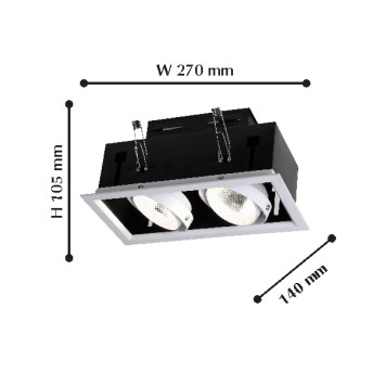 Светильник точечный Favourite Flashled 1985-2C-2