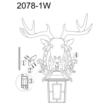 Уличный настенный светильник Favourite Hunt 2078-1W-5