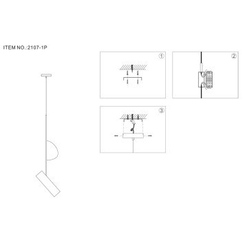 Люстра Favourite Tube 2107-1P-1