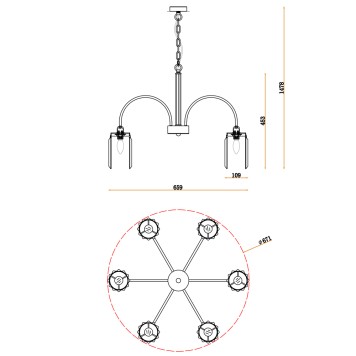 Люстра Favourite Duke 2969-6P-1