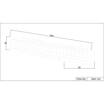 Светильник точечный Favourite Roshni 3083-10C-5