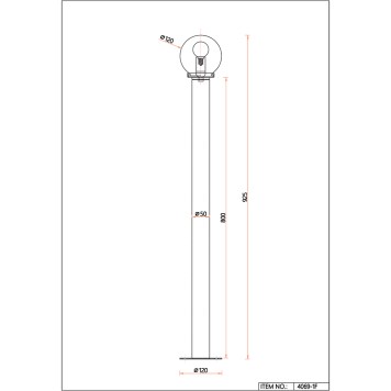 Уличный фонарь Favourite Ballito 4069-1F-6