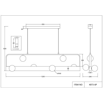 Люстра Favourite Fitirum 4073-6P-4