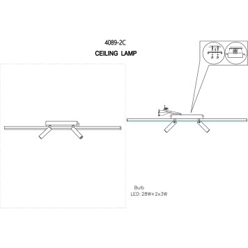 Светильник потолочный Favourite Reticenza 4089-2C-2